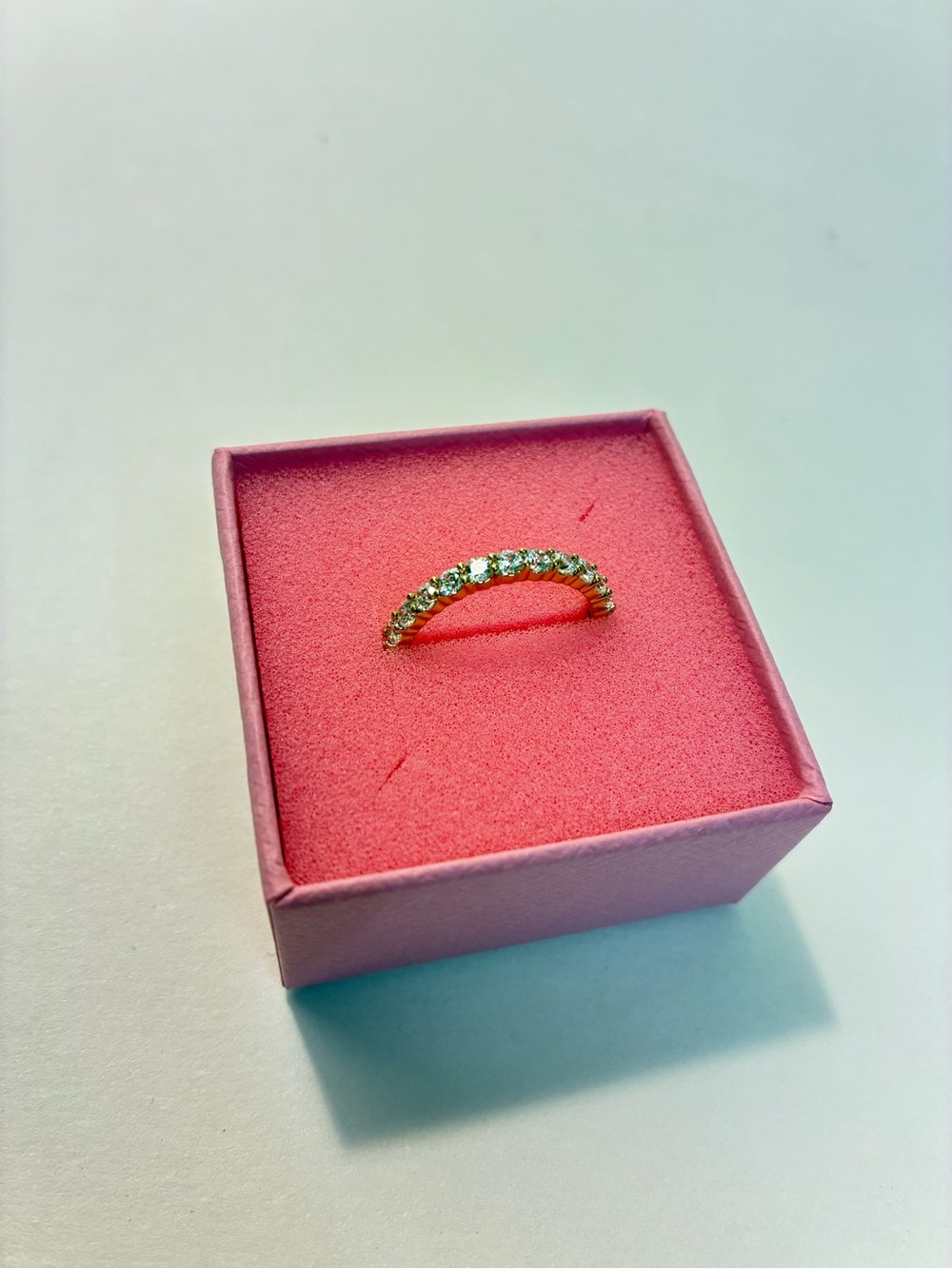 Swarovski Matrix Vittore Crystal Ring Gold Tone Size 58 US 8 New